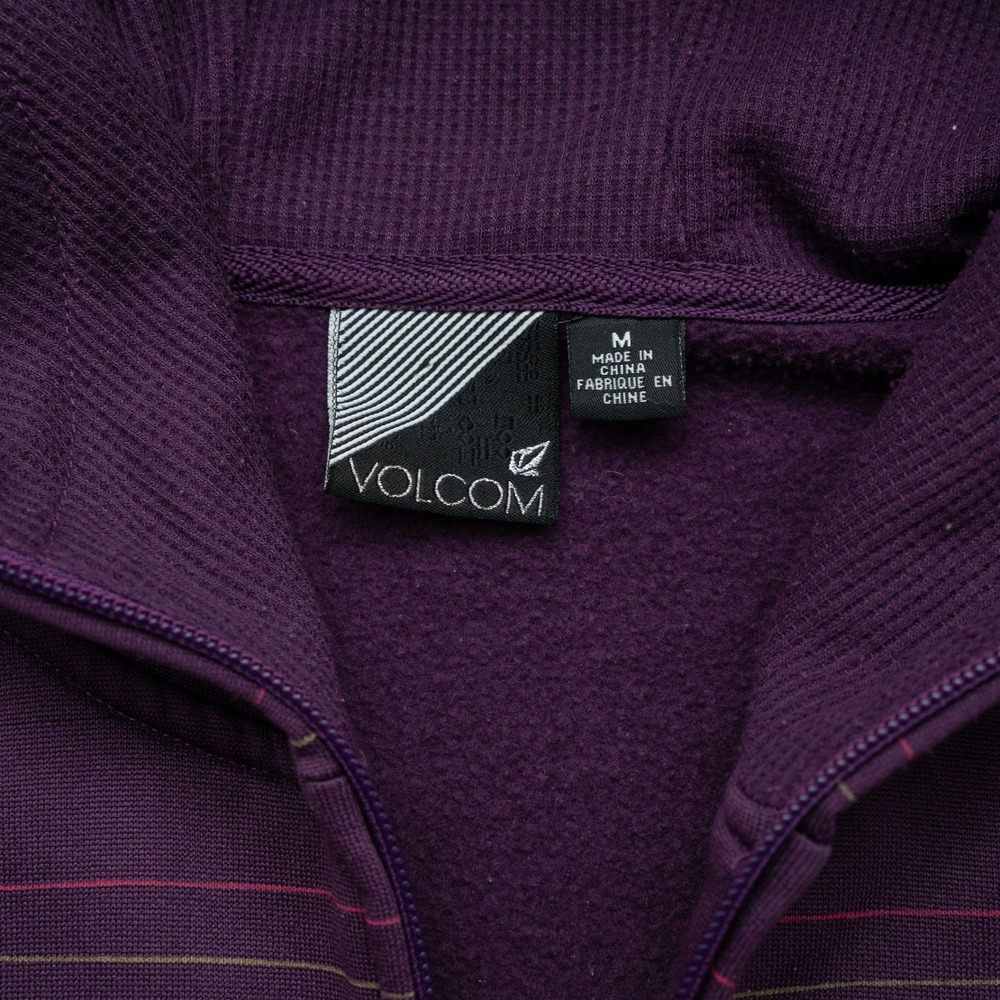 Y2k 2000s Womens Purple‎ Volcom Snowboarding Hoodie Gold Hardware Womens Med - Picture 6 of 10